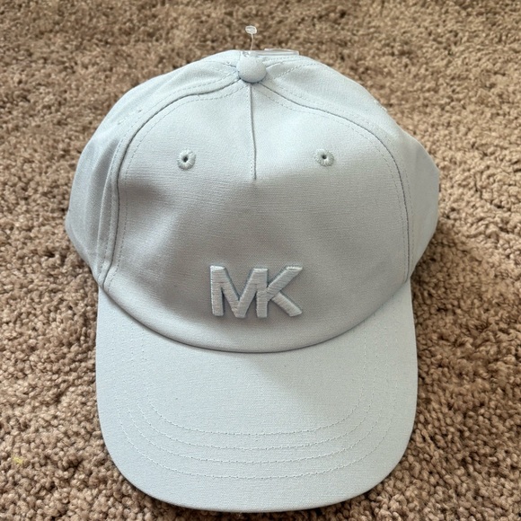NWT MICHAEL KORS Light Blue Logo Cap/Hat One Size - Picture 8 of 8